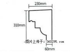 产品分解图型 - 檐口线，型号：SX311-YK-3，规格：230x310mm(3) - 张北三象EPS建材 zhangbei.sx311.cc